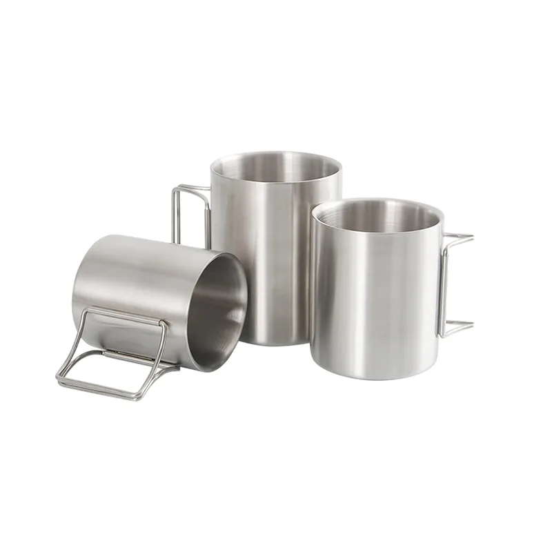 Camping Cup with Foldable Handle