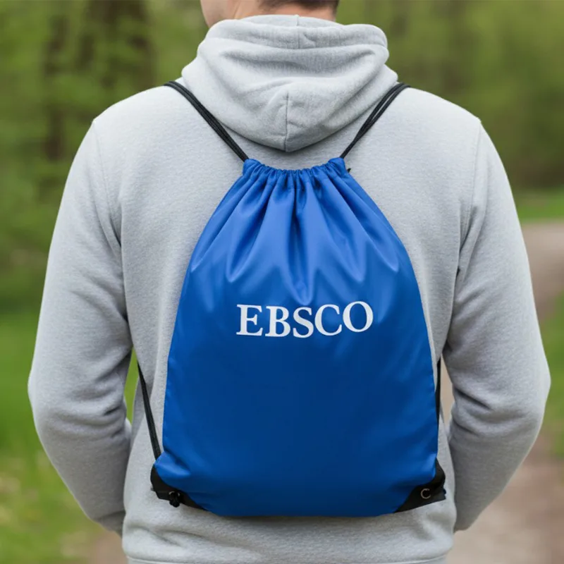 Oxford Drawstring Bag with Front Compartment — túi xách in logo — quà tặng doanh nghiệp Việt Nam