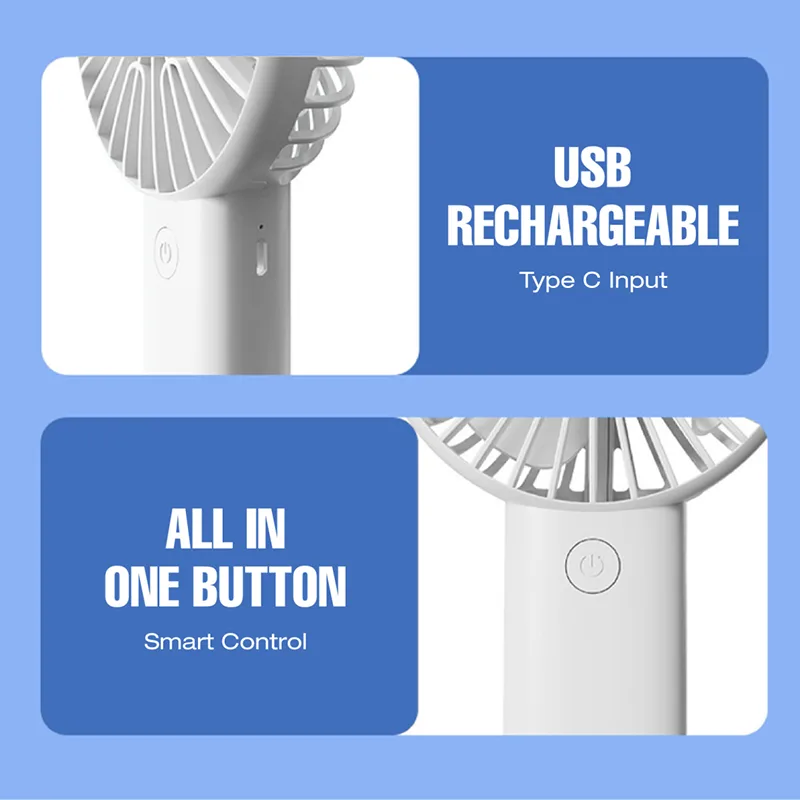 Handheld Fan with Phone Holder