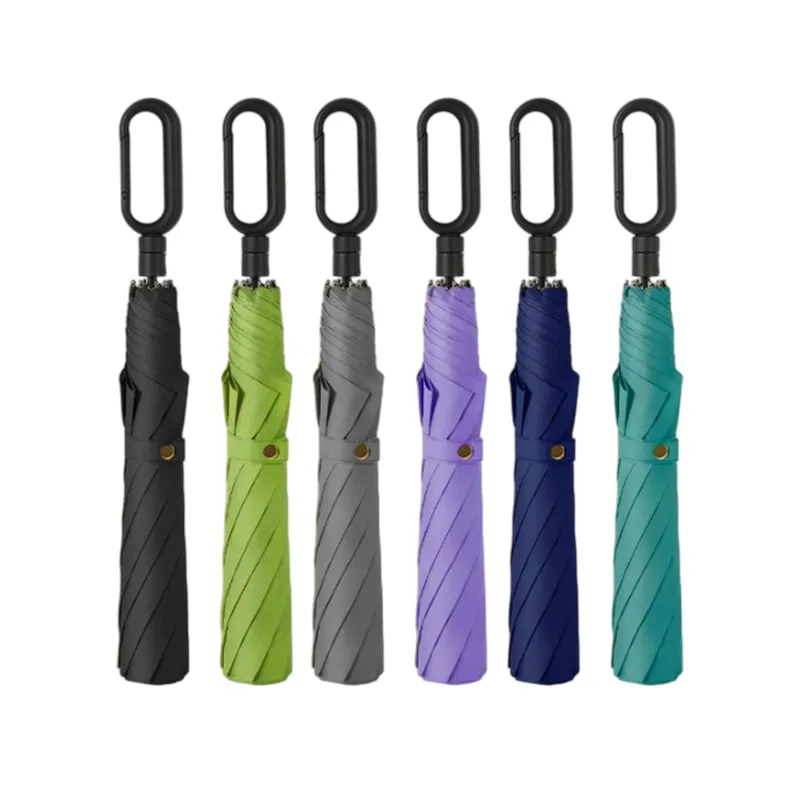 Foldable Umbrella with Carabiner Handle