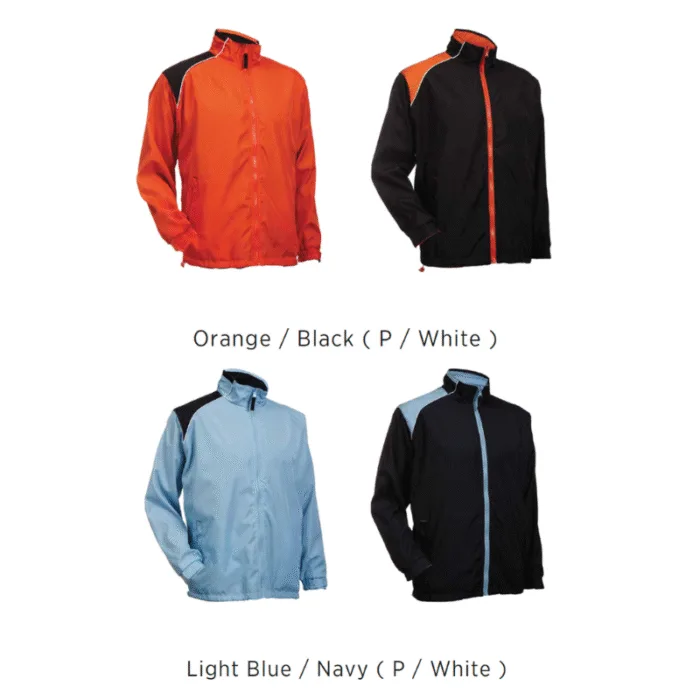 Full Zip Reversible Windbreaker Jacket