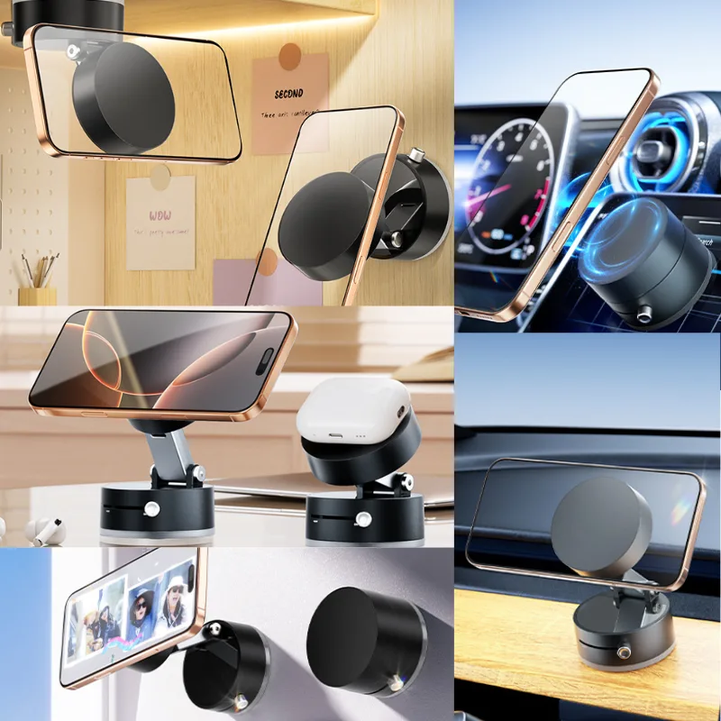 Vacuum Magnetic Suction Phone Holder